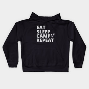 Eat Sleep Camp Repeat Kids Hoodie